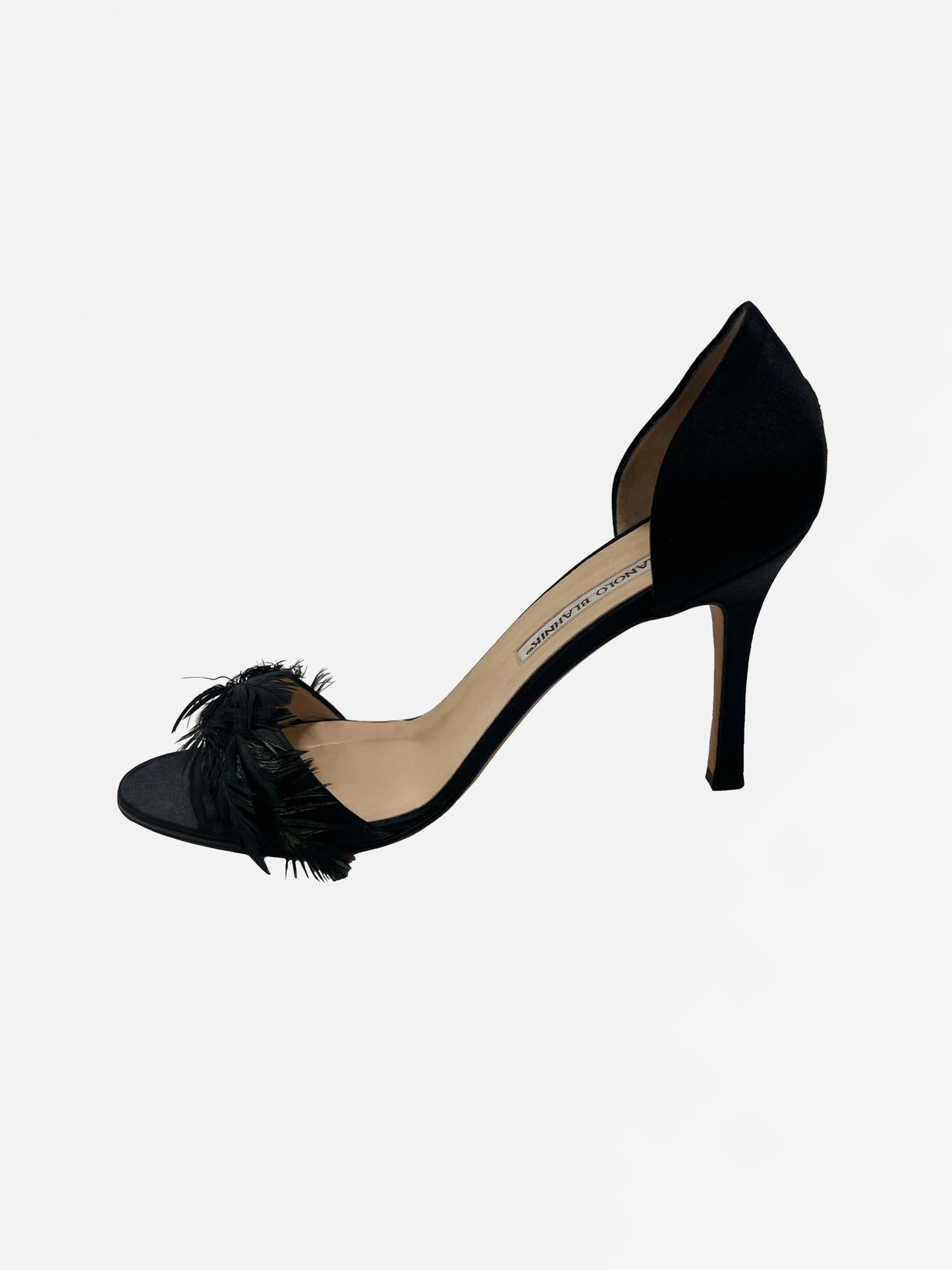 Rare Manolo Blahnik Feather Heels, IT 40