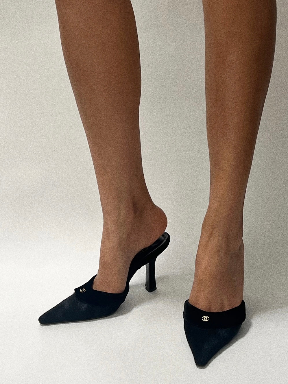 Rare Chanel Pony Hair Mules, IT 36