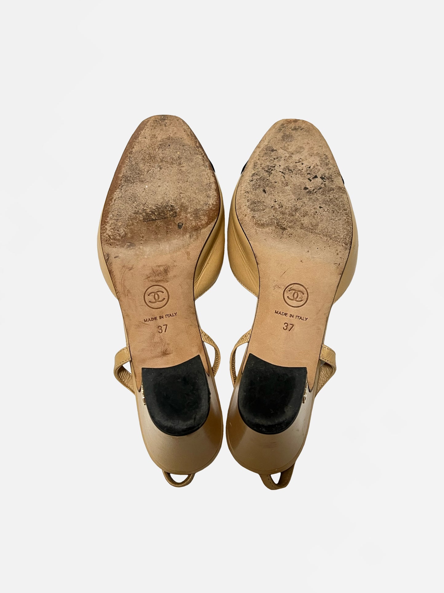 Chanel Grosgrain Slingback Pumps, IT 37