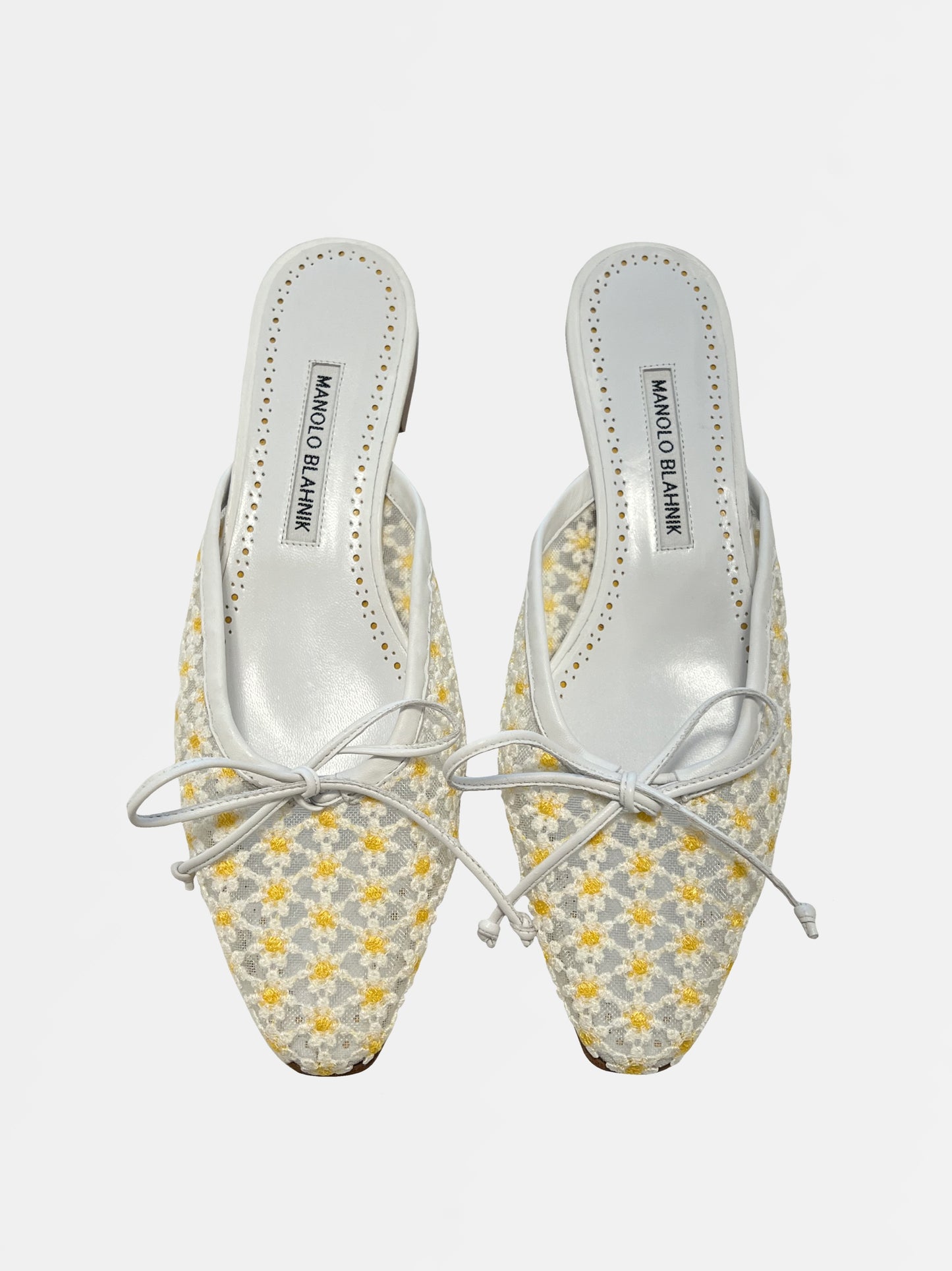 Manolo Blahnik Mesh Flats, IT 37