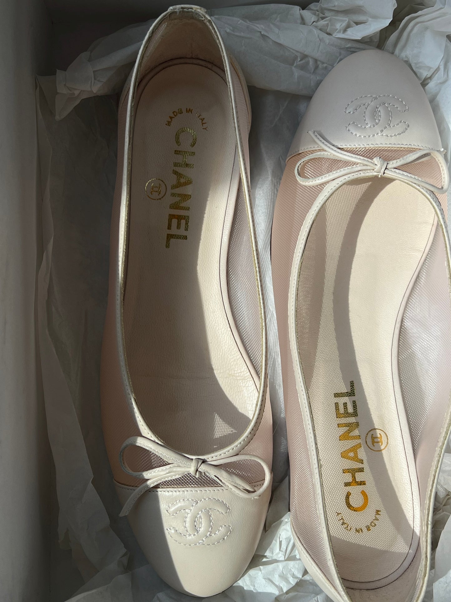 Rare Chanel Mesh Flats, IT 37