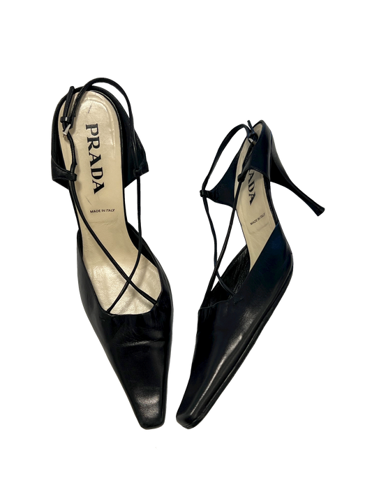 Prada Slingback Heels, IT 40.5