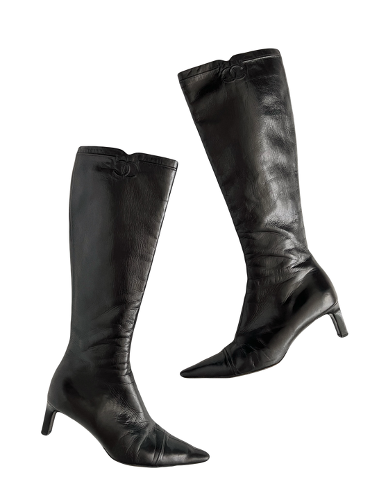 Chanel Knee High Boots, IT 39