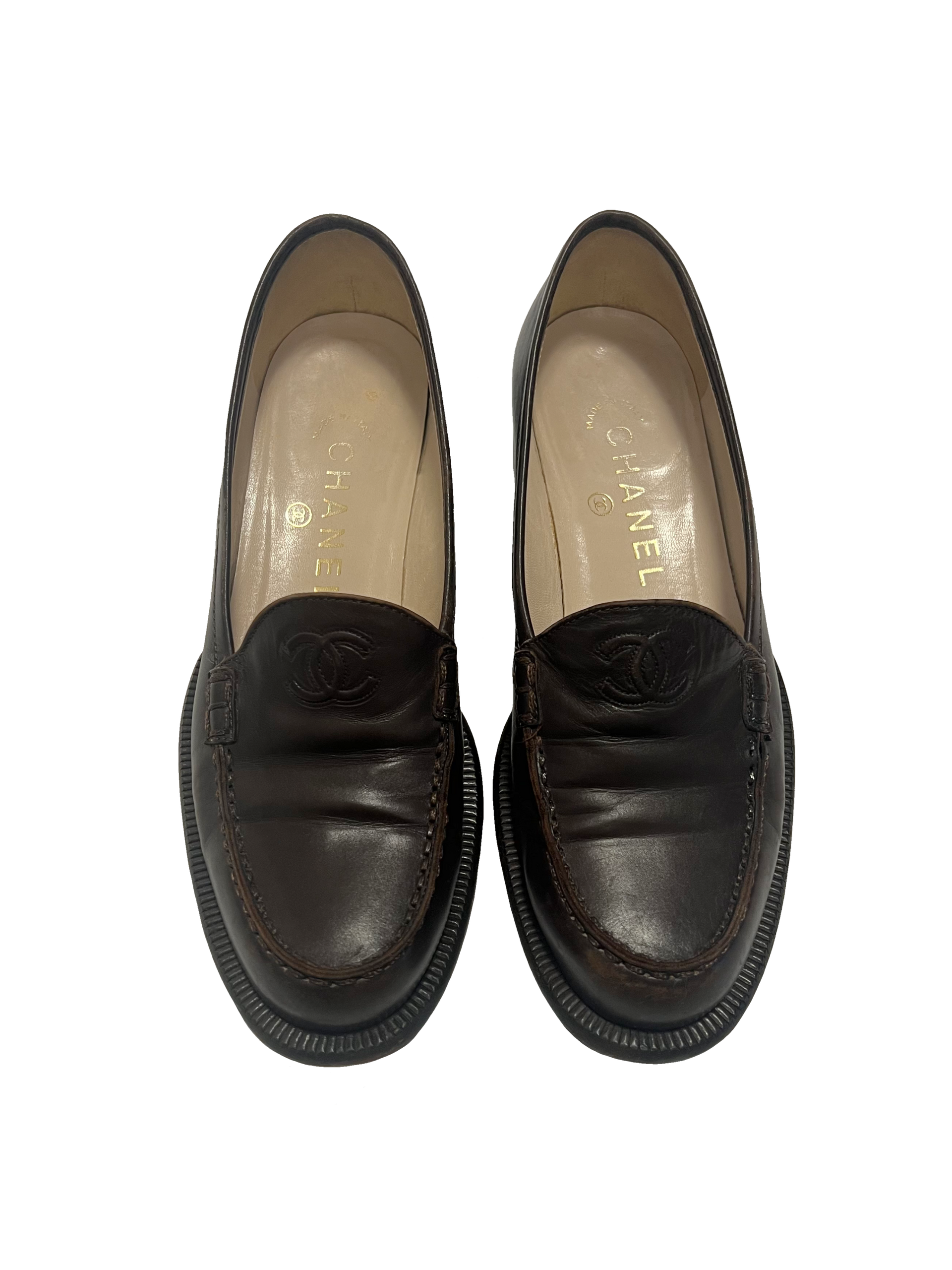 CHANEL ブラック ローファー38 Chanel Loafers, IT 38 – byrenn
