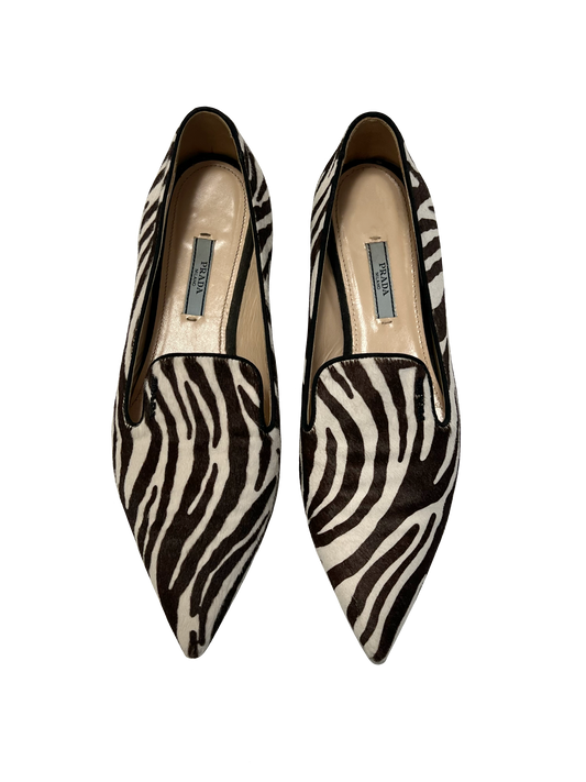 Prada Ponyhair Flats, IT 38