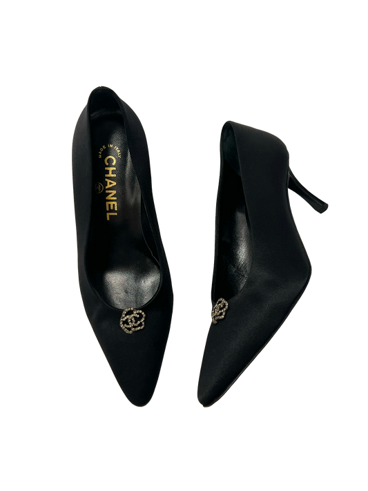 Chanel Satin Pumps, IT 36.5