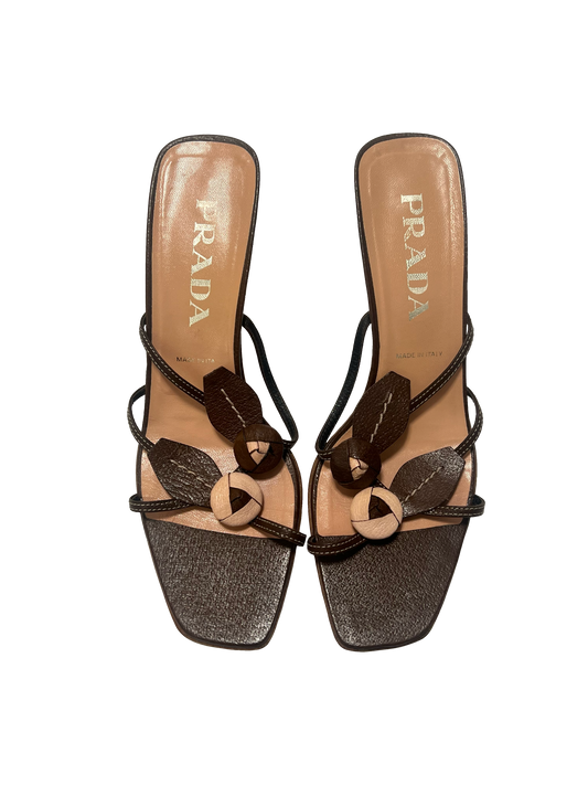 Prada Carpetto Sandals, IT 37.5