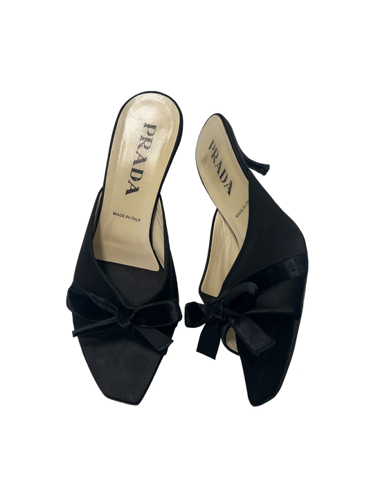 Prada Satin Mules, IT 37