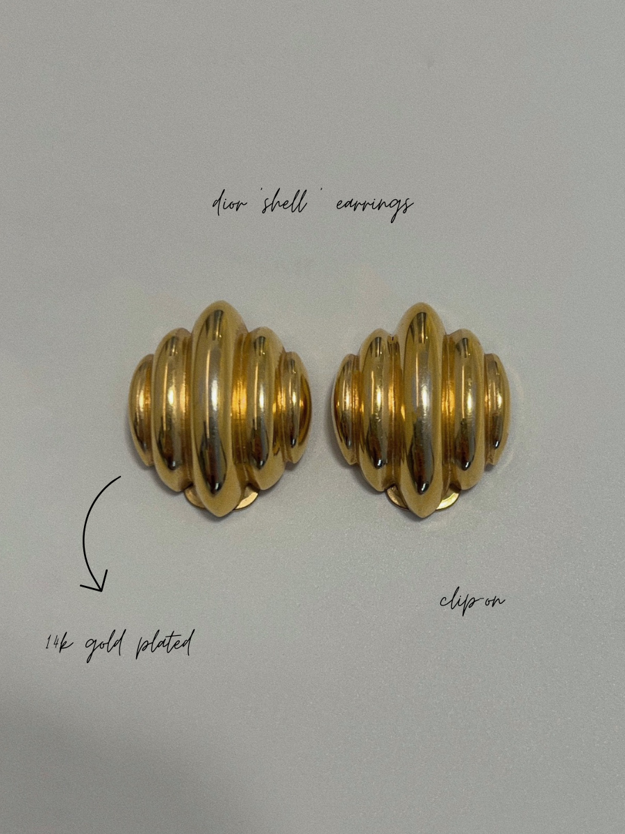 Dior Shell Earrings