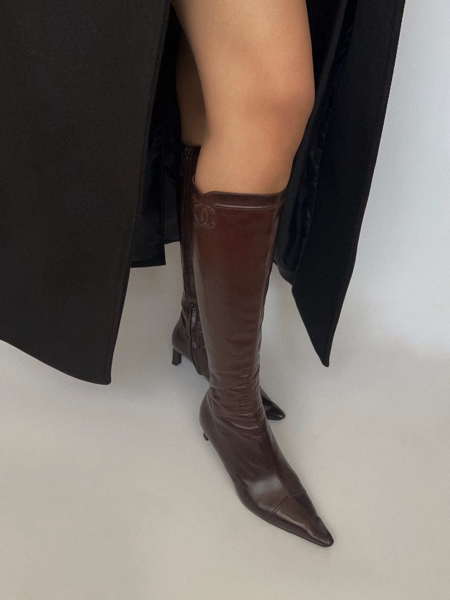 Chanel Knee High Boots, IT 38.5