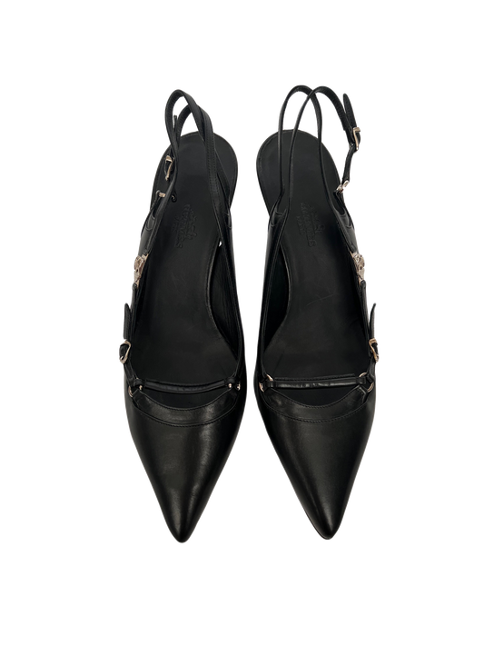Hermès Slingback Heels, IT 38.5
